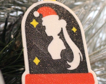 Adorno de luna de chica mágica – Silueta impresa en 3D – Decoración navideña – Regalo navideño estilo anime – JoCo Workshop