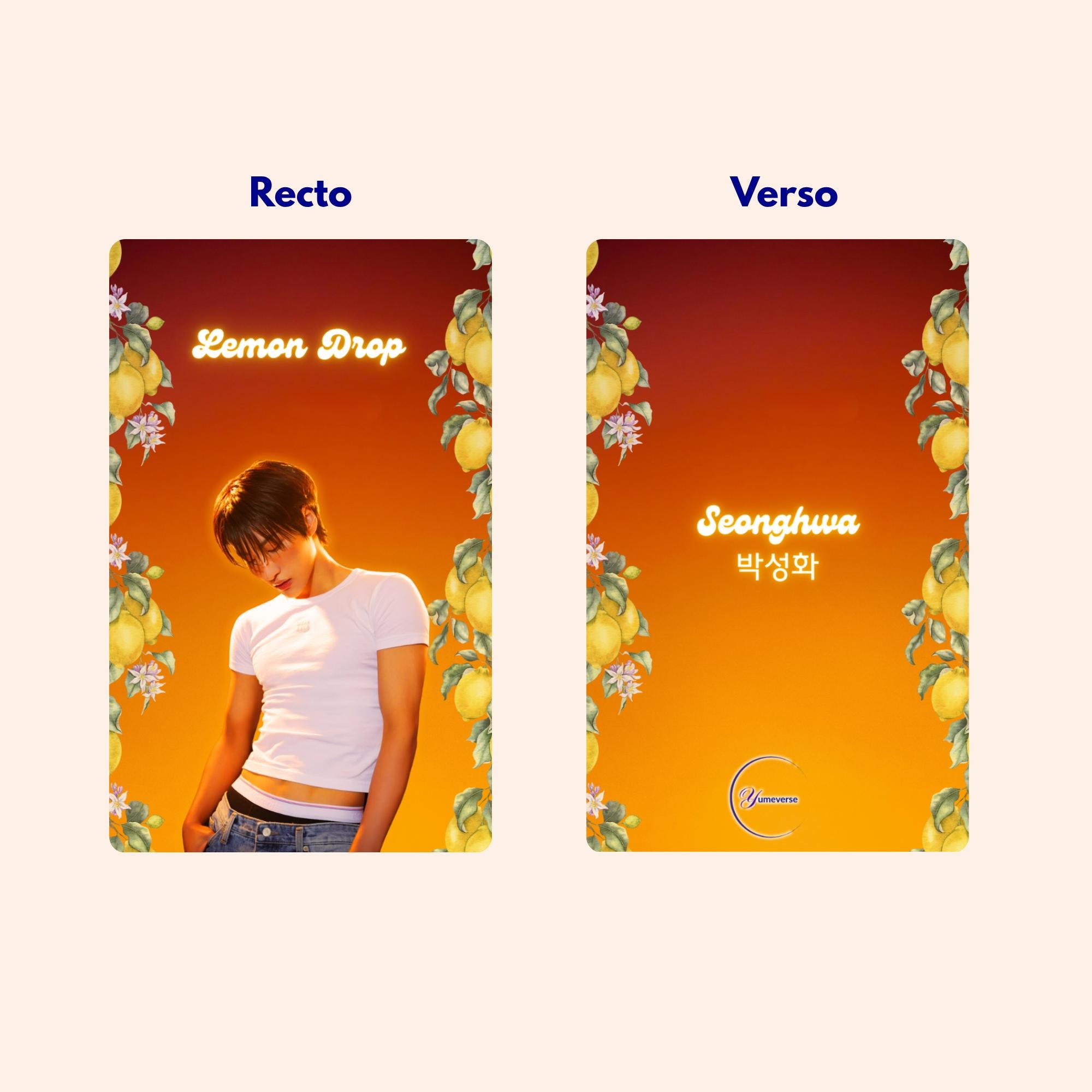 Ateez Fanmade Photocards – Lemon Drop Collection - Lemon Version