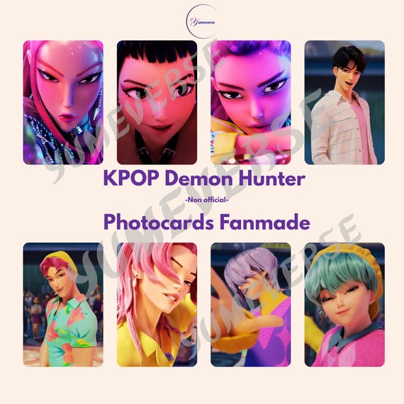 K-POPフォトカード – デーモンハンターエディション | Huntrix + Saja