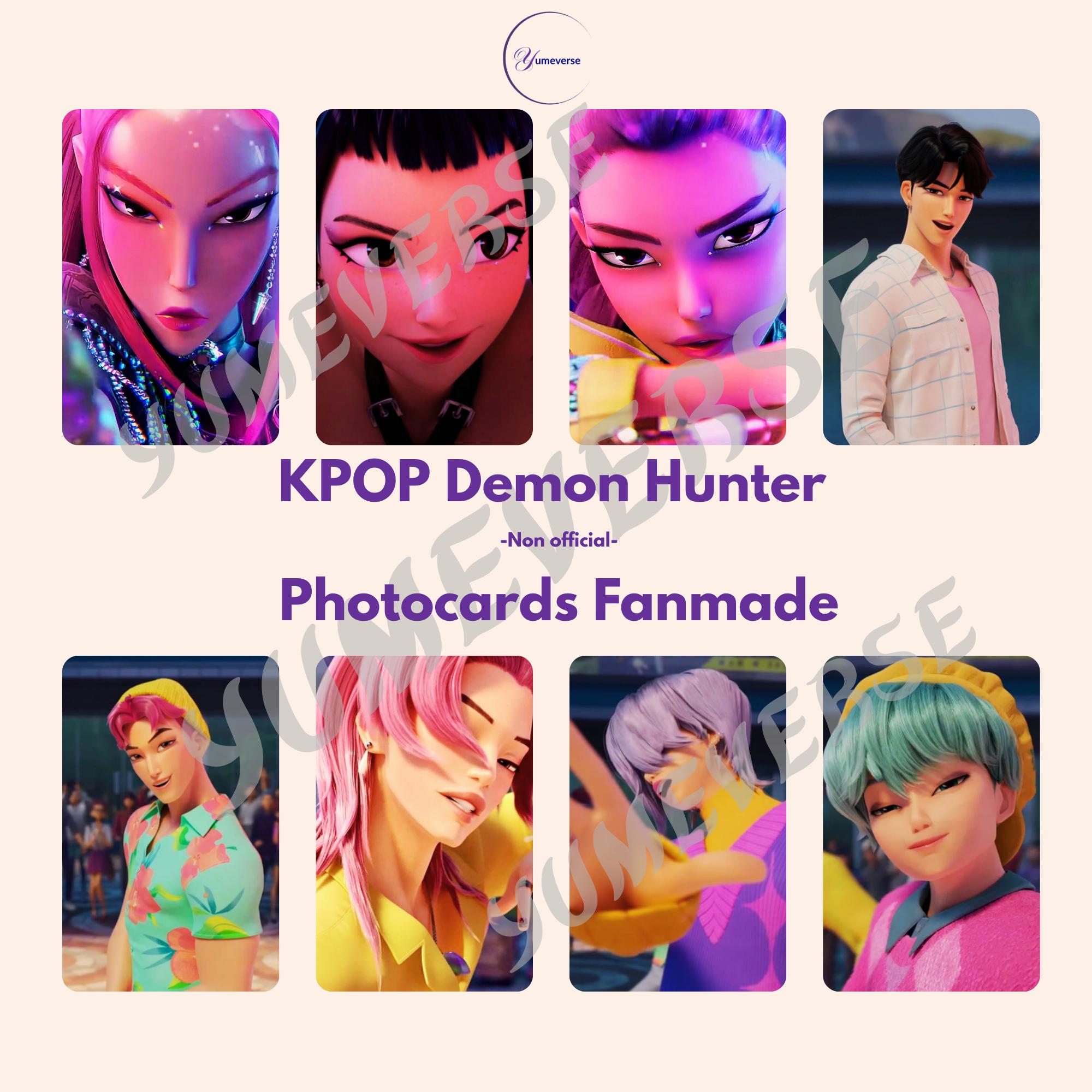 Kpopフォトカード – デーモンハンターエディション | Huntrix + Saja