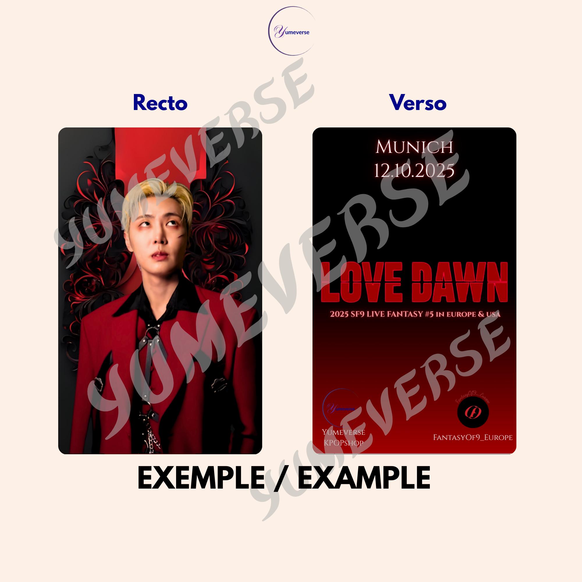 SF9 Photocards – Concert Collection 2025 Love Dawn | Customizable