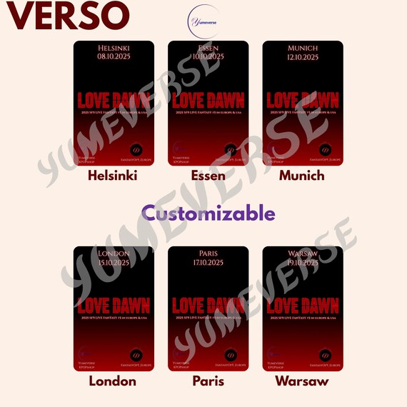 SF9 Photocards – Concert Collection 2025 Love Dawn | Customizable