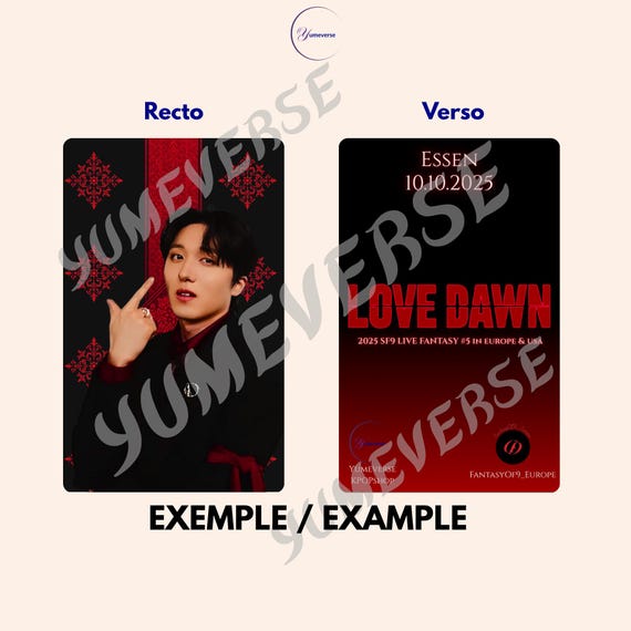 SF9 Photocards – Concert Collection 2025 Love Dawn | Customizable