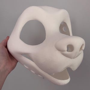 Happy Canine Fursuit Head (v2) - 3D Printed