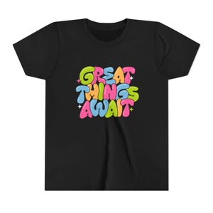 Kids Cute Bright Youth Short Sleeve Tee, Children&#39;s Graphic T-Shirt, Colorful Toddler Shirt, Fun Baby Top, Child Summer Clothes