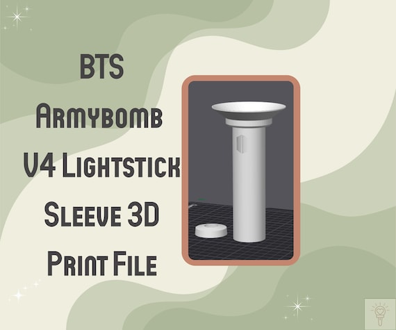 BTS MOS アミボム　ver.4 Armybomb V4 Lightstick Sleeve BTS – Digital 3MF File | Instant