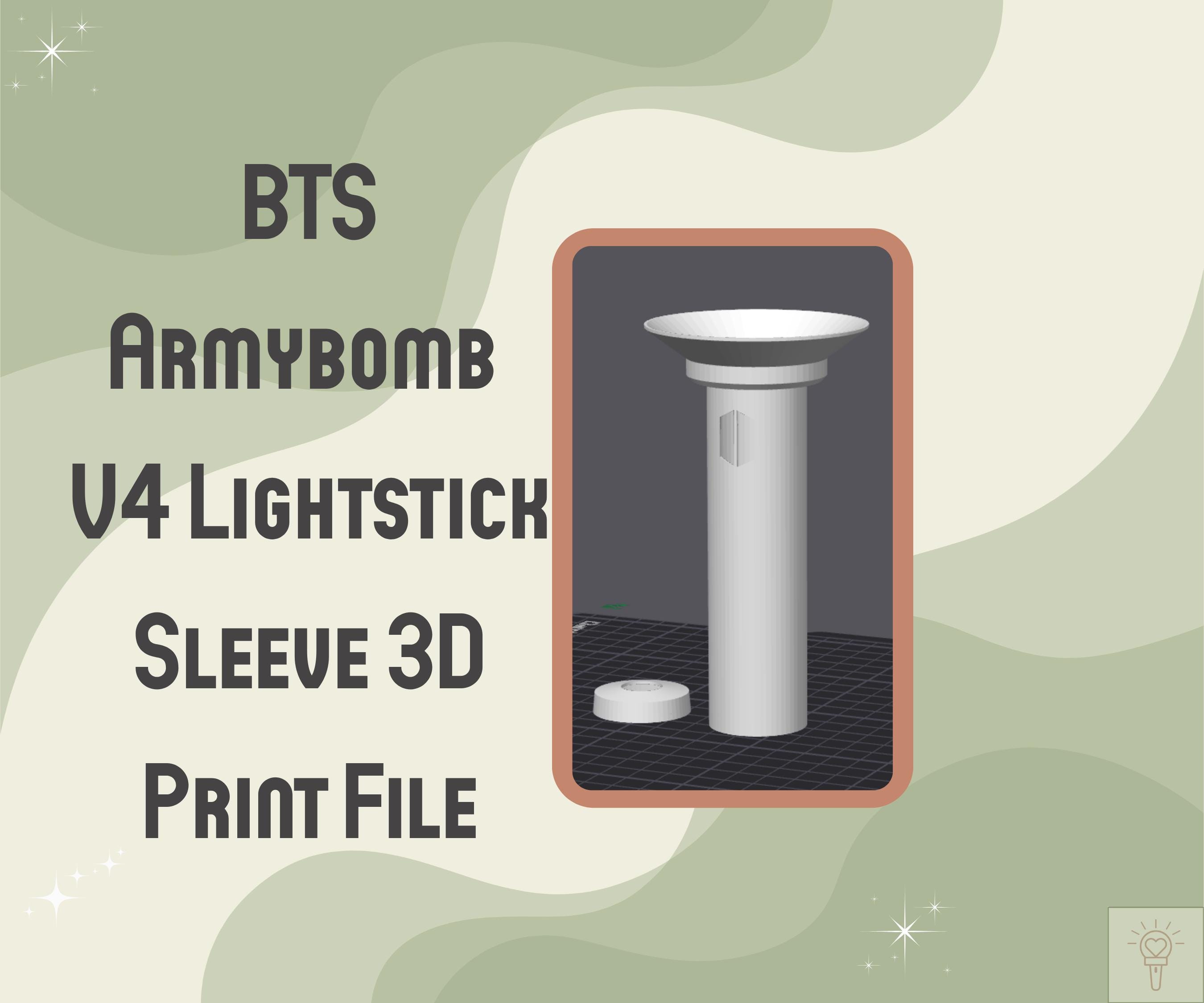 Armybomb V4 Lightstick Sleeve BTS – Digital 3MF File | Instant