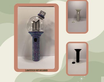 BTS Armybomb Version 4 Decorated 3D Printed Lightstick Sleeve – Rhinestone Custom Sleeve