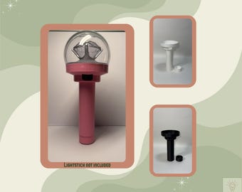 Caratbong V3 Seventeen Decorated 3D Printed Lightstick Sleeve – Hand-Painted Rhinestone Sleeve