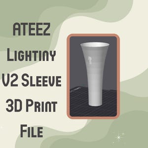 Custodia Lightiny V2 Ateez Lightstick – File 3MF digitale / Download immediato / File di stampa 3D