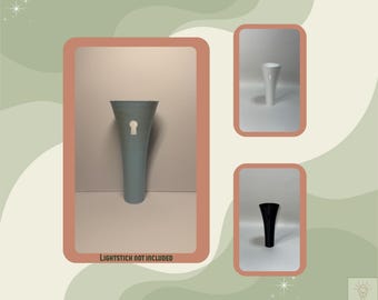 Lightiny V2 Ateez Undecorated 3D Printed Lightstick Sleeve – Minimal Painted Sleeve