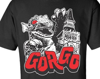 Gorgo - Giant Monster Fan Tee hand-printed cotton kaiju shirt