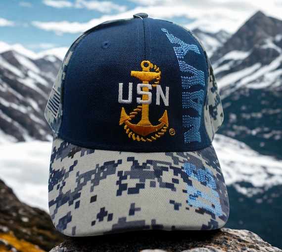 USN Anchor Hat – Officially Licensed Navy Cap – Embroidered