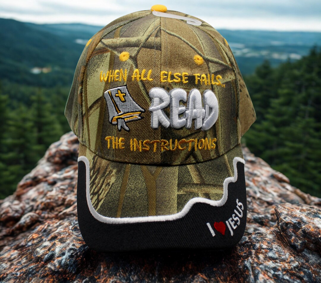 Bible-inspired Trucker Hat. When All Else Fails Read the Instructions ...
