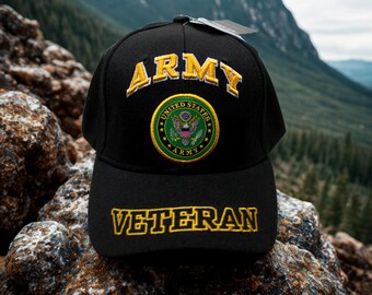 アメリカ陸軍の帽子。刺繍入りのアメリカ陸軍キャップ。お父さんへの