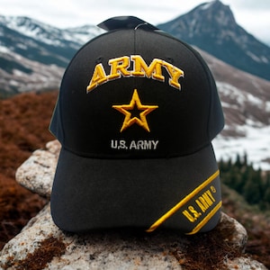 U.S Army Hat – Officially Licensed Black Cap with Embroidered Army Star – Veteran Gift. US Army Baseball Hat. US Army Baseball Hat. Army Cap