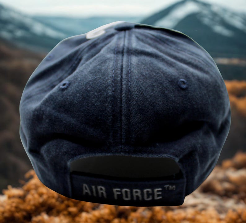 Casquette Baseball US Air Force Noire - Taille Réglable, Neuf Avec étiquette, Unisexe Adulte