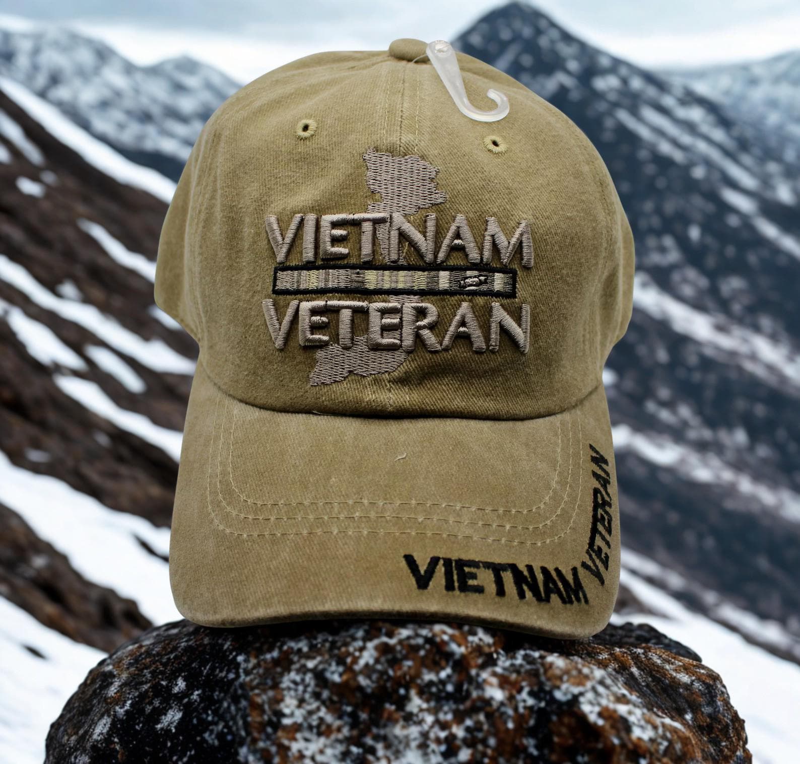 Casquette Trucker Vintage Eagle Crest - Thème Vétéran Du Vietnam Et Dragon Rouge - Taille Ajustable