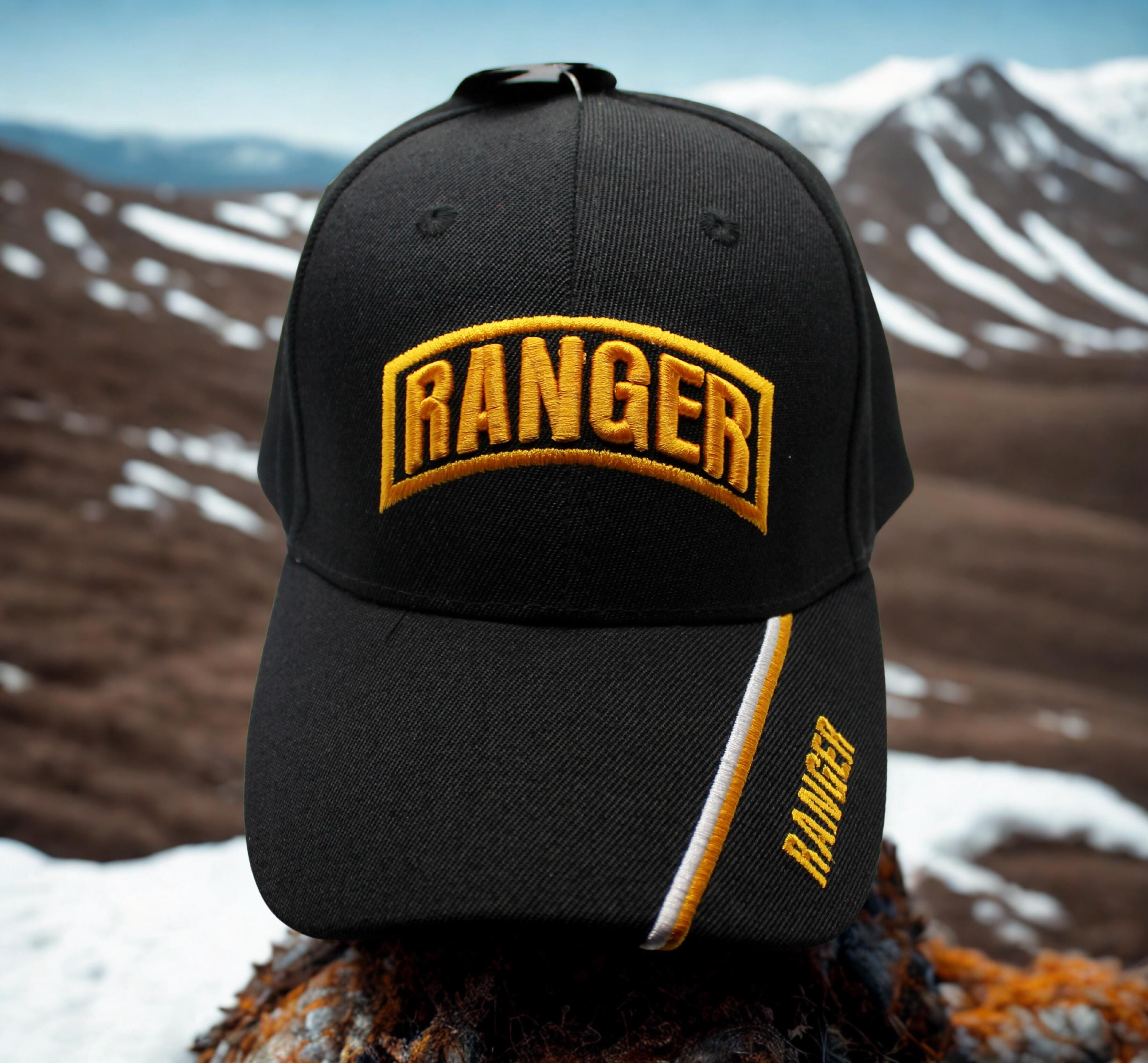 U.S. Army Ranger Hat – Officially Licensed Black Cap With Embroidered ...
