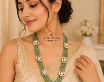 Smaragd Halskette mit Broschen | 92.5 mm gestempelter Silber Statement Schmuck