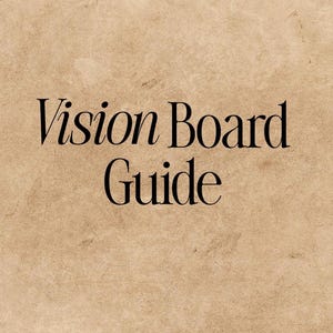 Vision Board Guide | Goal Setting Workbook | Digital Download