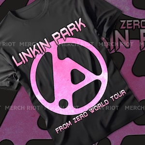 T-shirt unisexe rétro Linkin Park / Chemise From Zero World Tour 2025 / T-shirt vintage de groupe de rock / Merch de musique hip hop en métal / Merch tournée de concerts