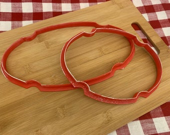 Cookie Cutter, Oval Plaque design, Fondant, Clay, Pottery Tool, choose size, large clay cutters, trays, dishes