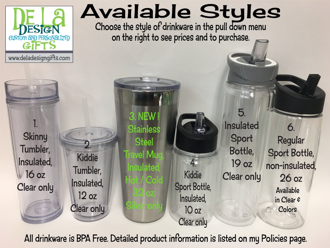 Bridal party gift dress style Personalized drinkware Etsy