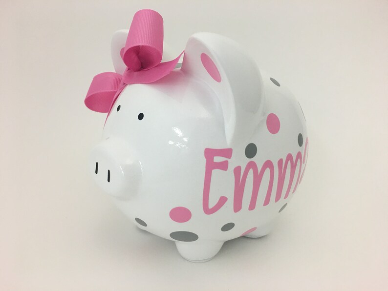 Personalized Piggy Bank baby shower gift nursery Etsy