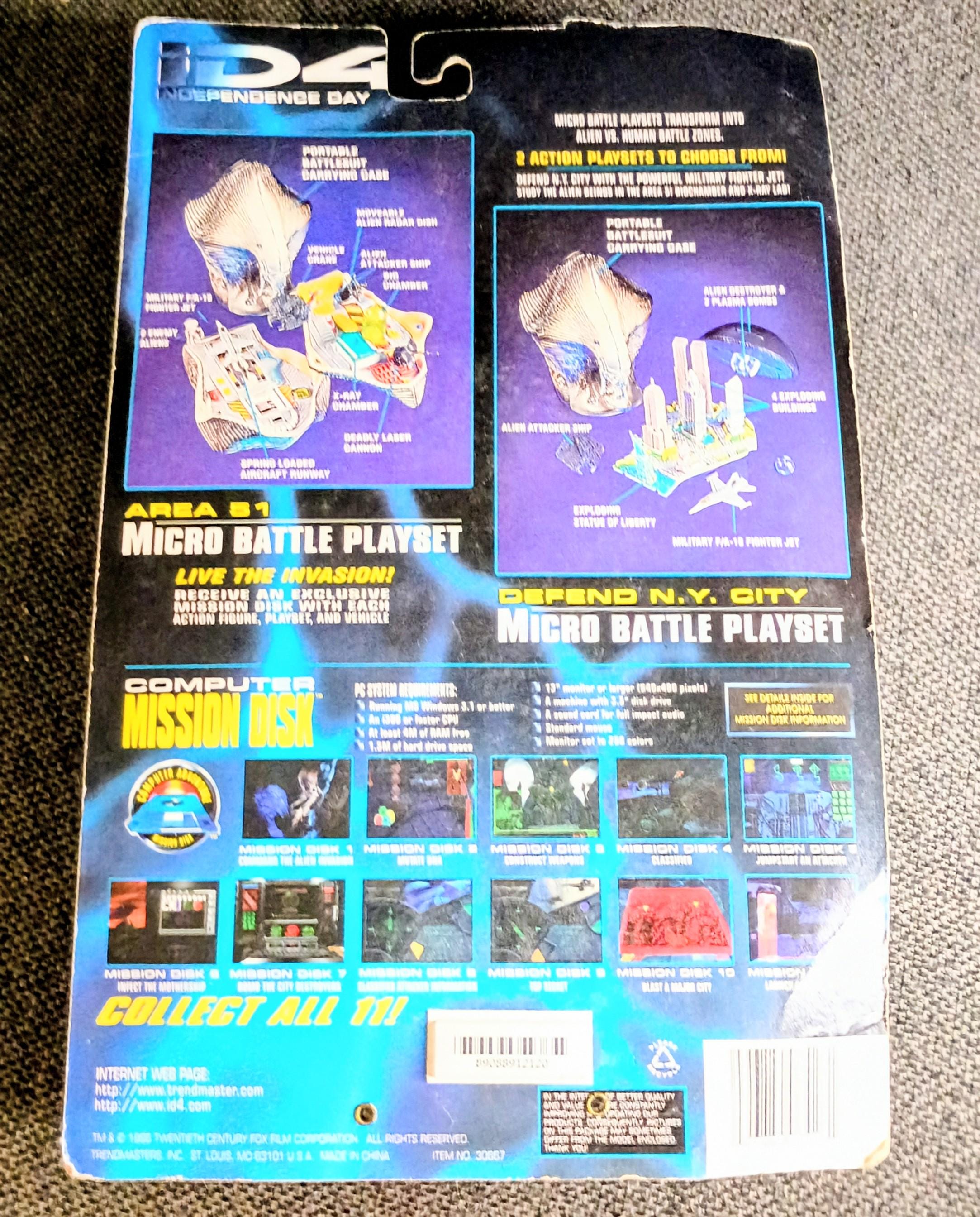 Movie Independence Day ID4 Area 51 Micro Battle Playset 1996 - Etsy