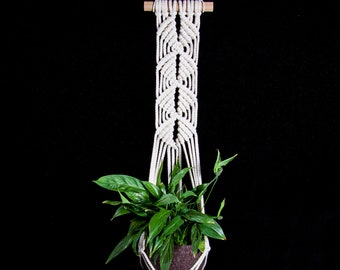Macrame plant hanger Wall plant hanger Hanging planter Plant pot holder Wall plant holder Bohemian decor Boho home decor Indoor wall planter