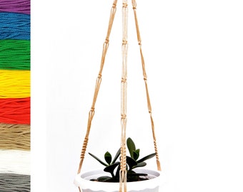 Hanging Planter / Macrame Plant Hanger / Flower Pot Holder / Indoor Plant Holder / Knotted Pot Hanger / Vertical Plant Hanger / Boho Home