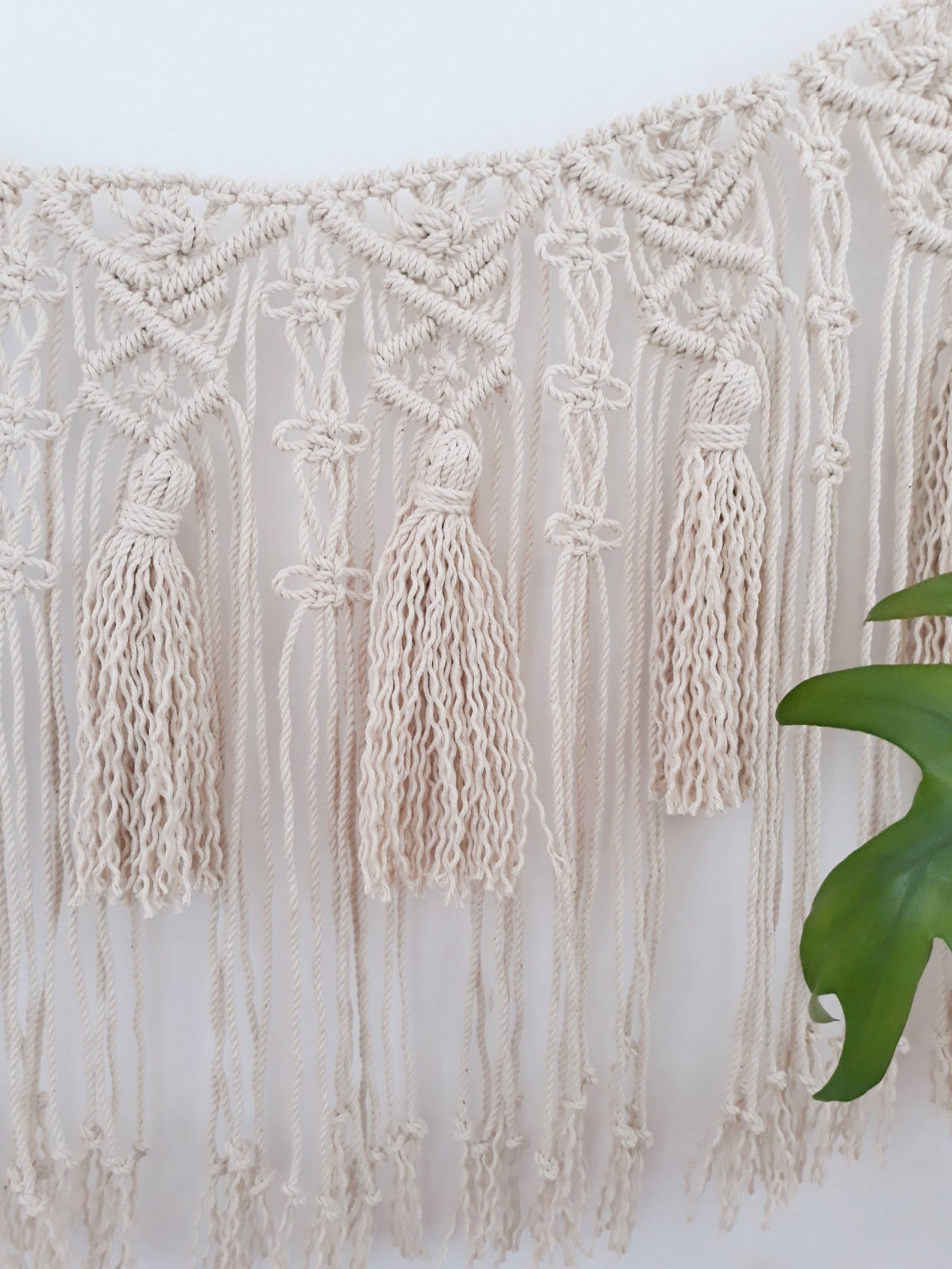 Macrame garland Macrame wall hanging Nursery wall decor Boho Etsy