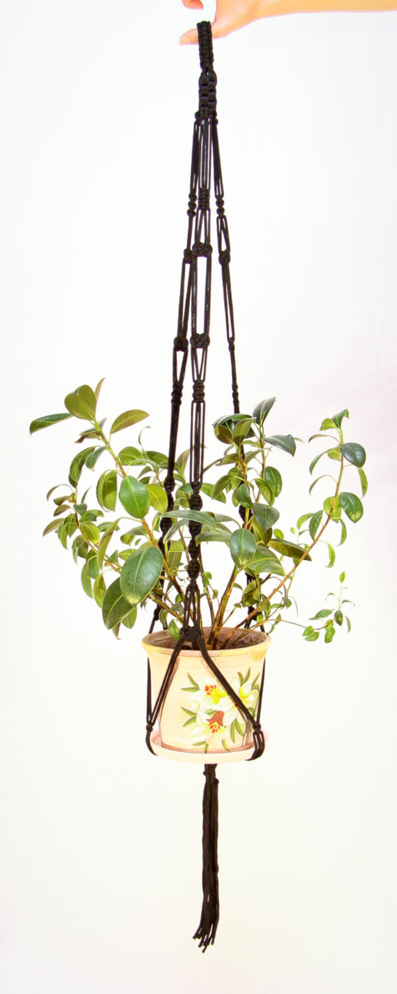 Hanging Basket / Macrame Plant Hanger / Hanging Planter / Etsy