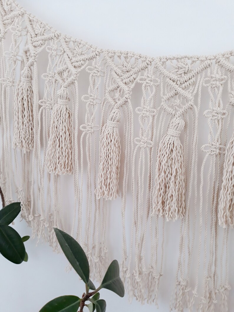 Macrame Garland Macrame Wall Hanging Nursery Wall Decor Boho Etsy