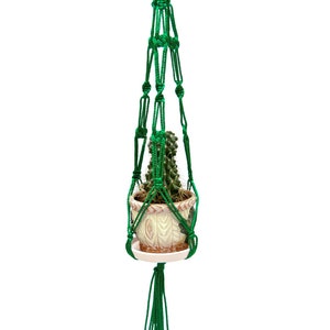 Hanging planter Macrame plant hanger Small plant pot holder Indoor or outdoor plant holder Gardening gift Greenery home decor Urban jungle image 10