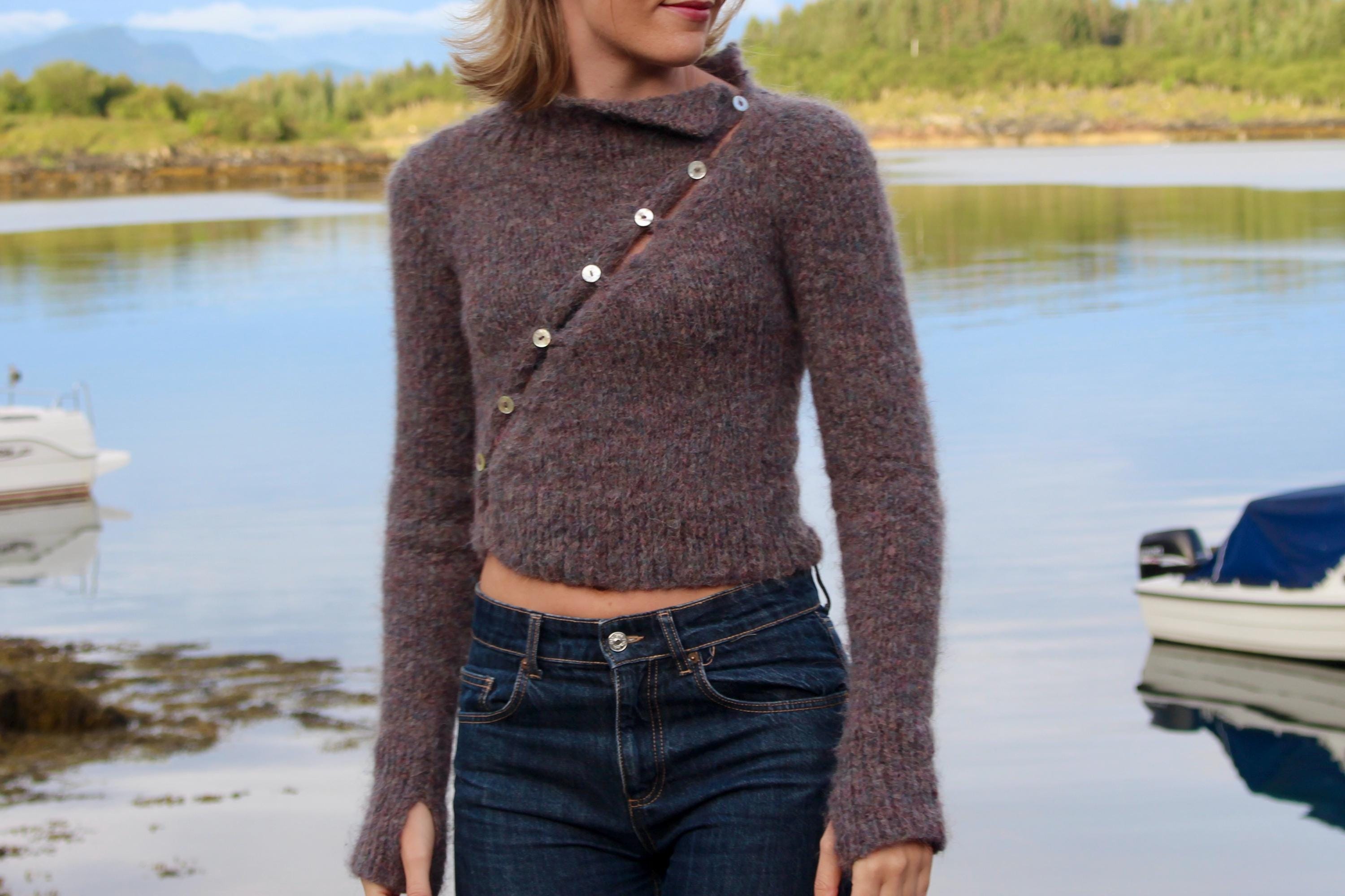 Diagonal (asymmetrical) Cardigan Knitting Pattern - Etsy