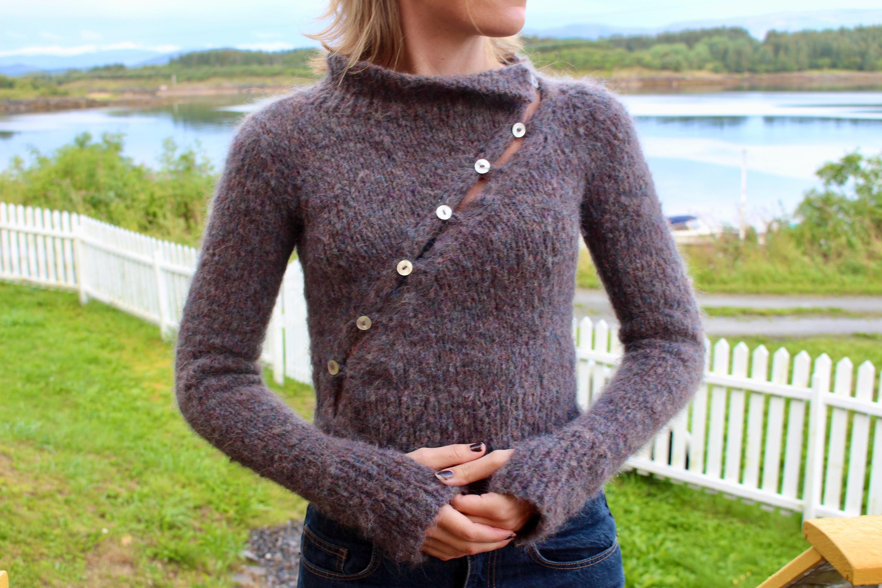 Diagonal (asymmetrical) Cardigan Knitting Pattern - Etsy