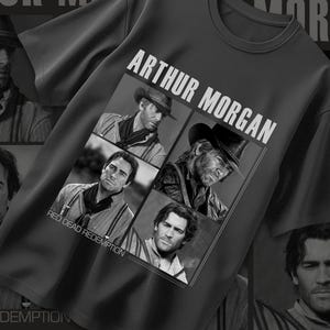 Limited Arthur Morgan Retro Unisex T-Shirt / RDR2 Gamers Graphic Gift Tee / Vintage Cowboy Game Shirt