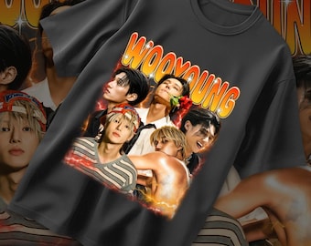 Camiseta unisex retro de los 90 de Wooyoung / Camiseta gráfica vintage de ídolo Kpop