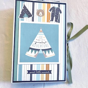Handmade Baby Memory Album | Baby Shower Gift | Scrapbook for New Parents