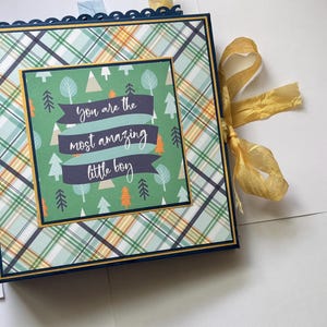 Baby Boy Interactive mini album | Baby Scrapbook | Handmade Album