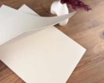 Ivory Cardstock Paper, 250gsm, A4-A5-A6, Wedding Invitations, Artist Cards, Pack of 25
