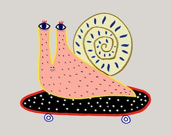 Snail Art Print