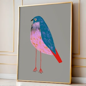 Falcon Art Print Illustration - Home Decor - Bird Of Prey