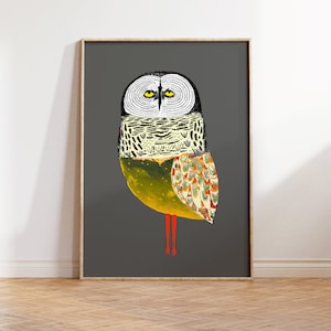 Owl Art Illustration Print