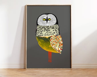 Owl Art Illustration Print