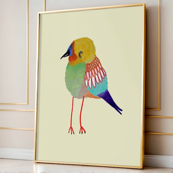 Bird Art Print Wall Decor For the Nursery, Kids and Home - Playroom Decoration - Children's Bedroom