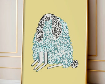 Floppy oren hond Art Print