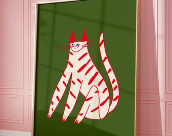 Cat Wall Art Print